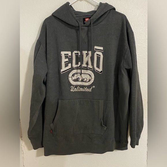 Vintage Ecko Unlimited Hoody Hoodie Y2K Skater Hip Hop Sweater